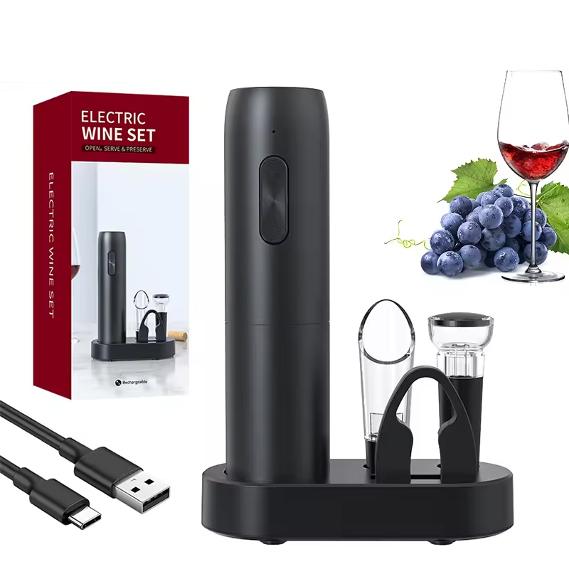 Wine Beer Bottle - 4-в-1 электрическая открывалка для бутылок вина,
