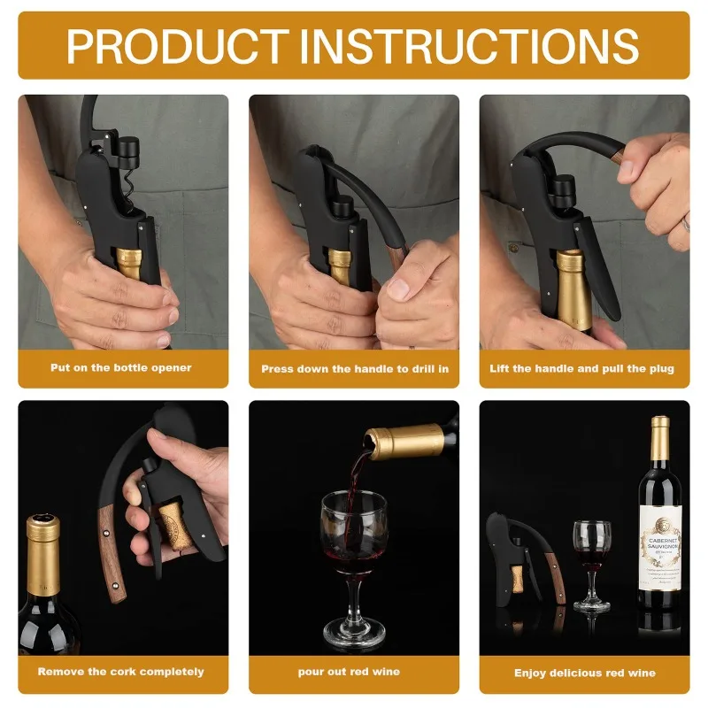 Открывалка для вина с гибким ш – обзор и цена Cork Screw Lever