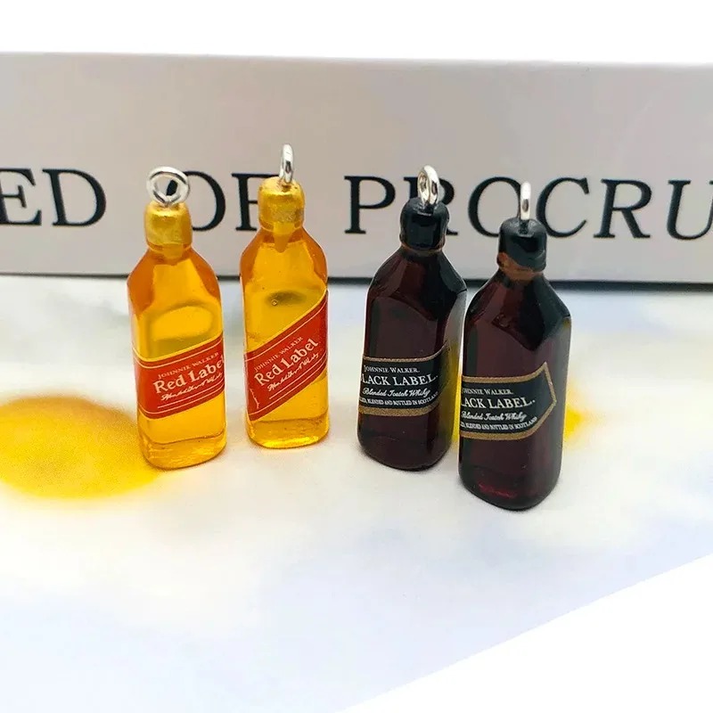 10 шт. миниатюрных подвесок из – обзор и цена Wine Beer Bottle