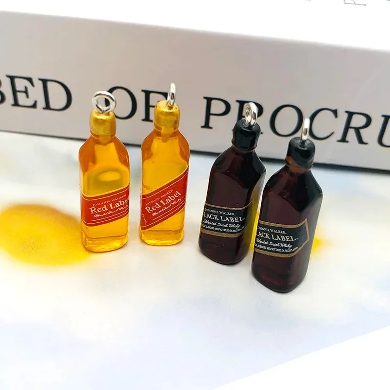 10 шт. миниатюрных подвесок из – обзор и цена Wine Beer Bottle