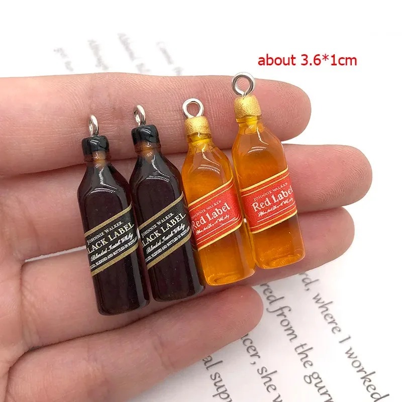 10 шт. миниатюрных подвесок из – обзор и цена Wine Beer Bottle