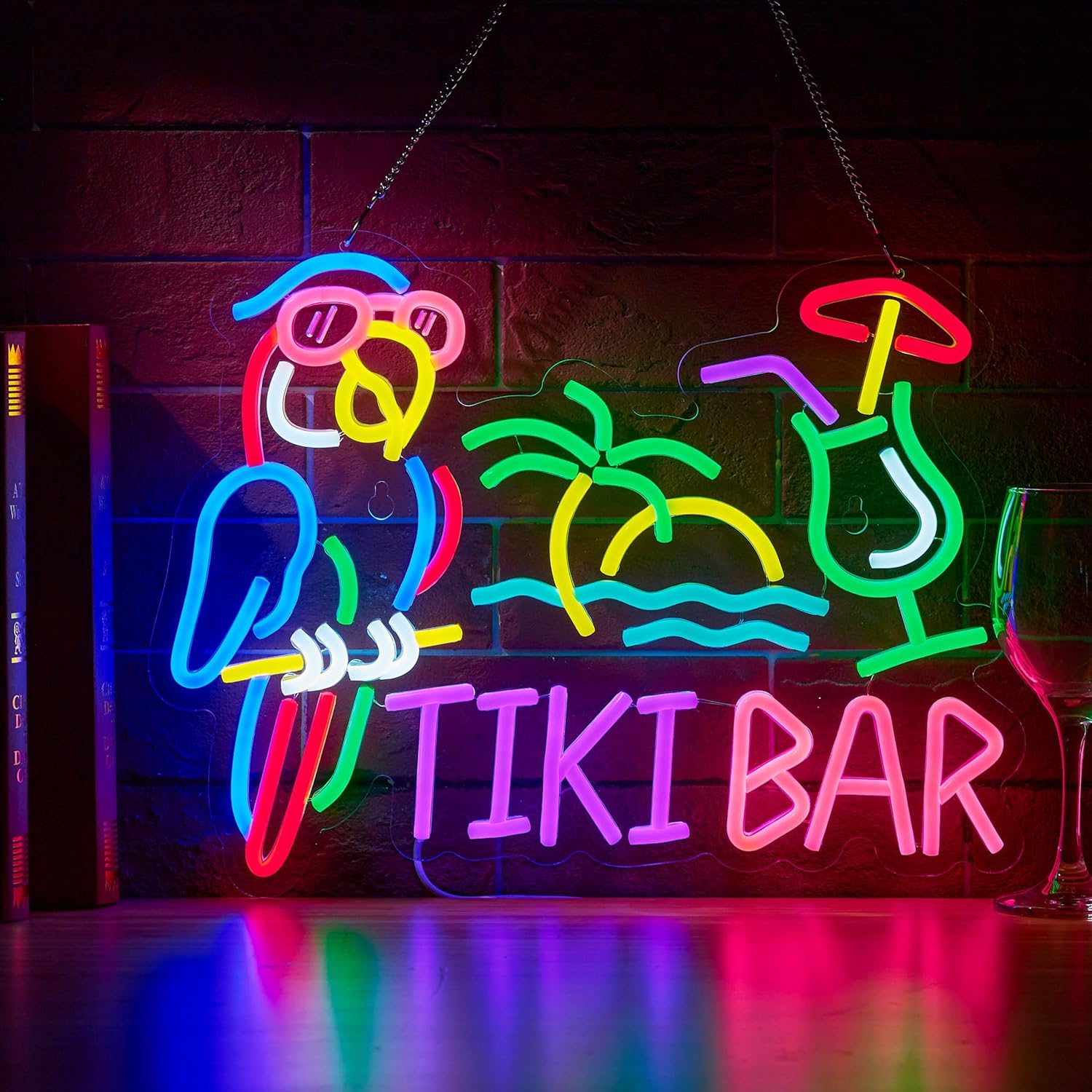 Неоновая вывеска Tiki Bar Parr – обзор и цена Beer & Wine Jockey Plaza Shopping