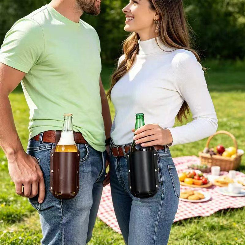 1 шт. кожаный держатель для пи – обзор и цена Wine Beer Bottle