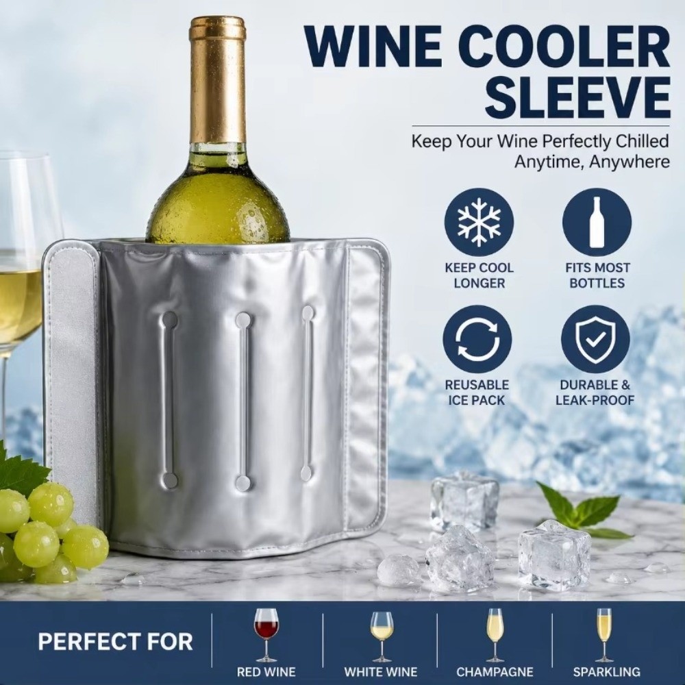 Многоразовая термосумка-охлади – обзор и цена Wine Chiller Sleeve