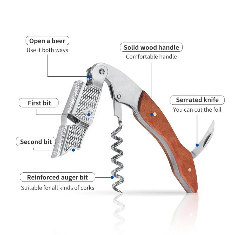 Штопор для вина из нержавеющей – обзор и цена Cork Screw Lever