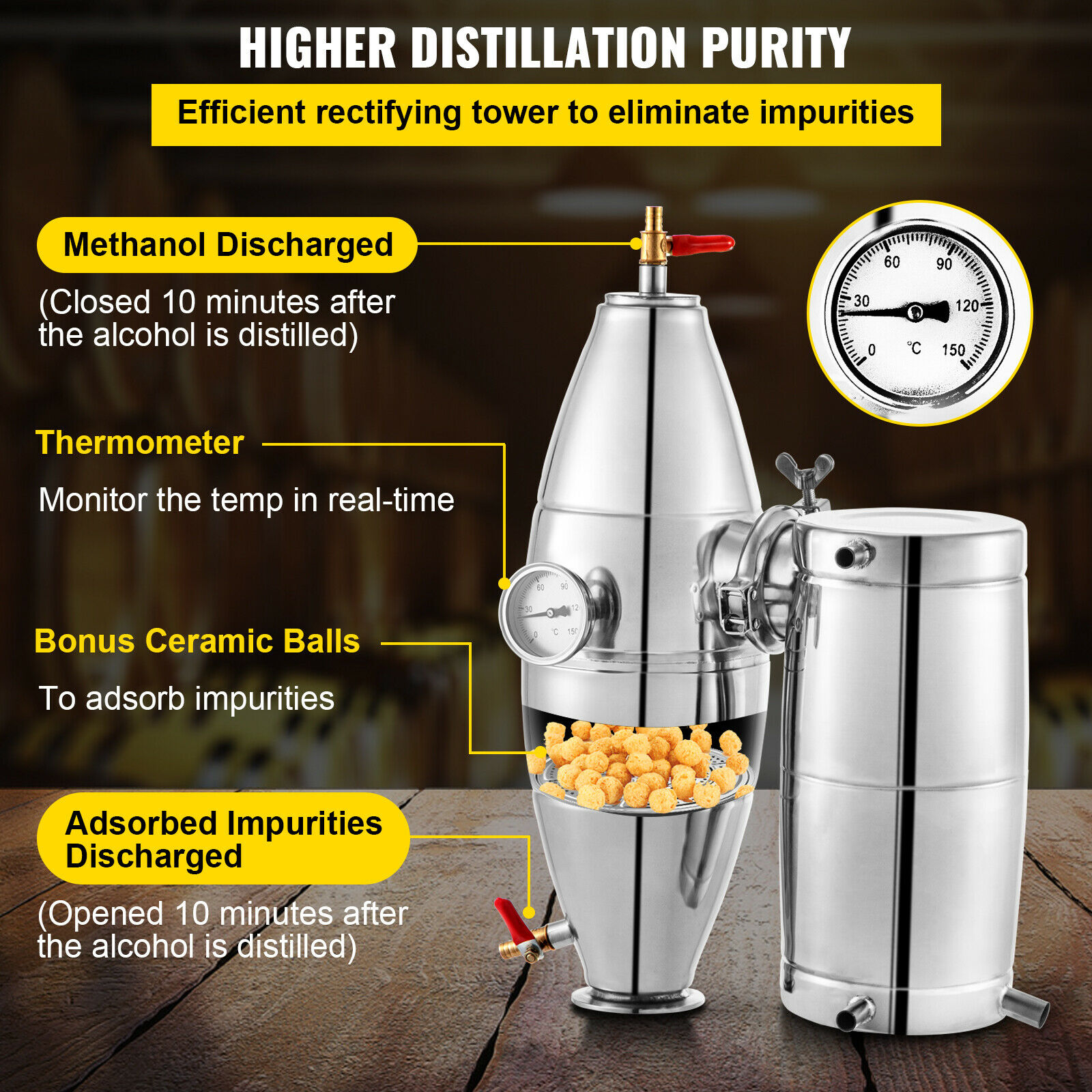 SucceBuy 20L-70L Дистиллятор д – обзор и цена Wine Beer Liquor